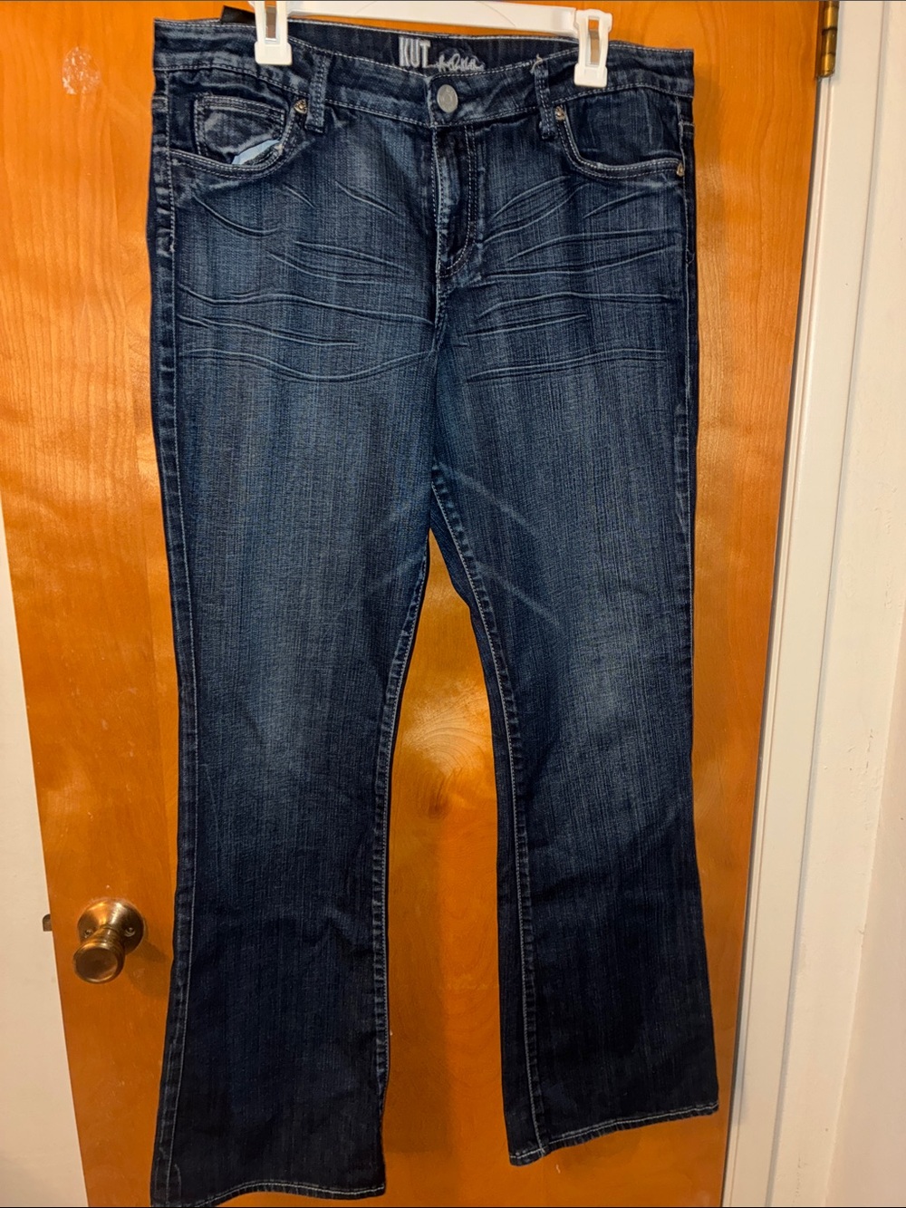 Kut from the Kloth Dark Blue Flare Jeans Sz 14